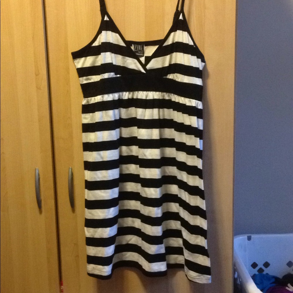 Striped mini dress